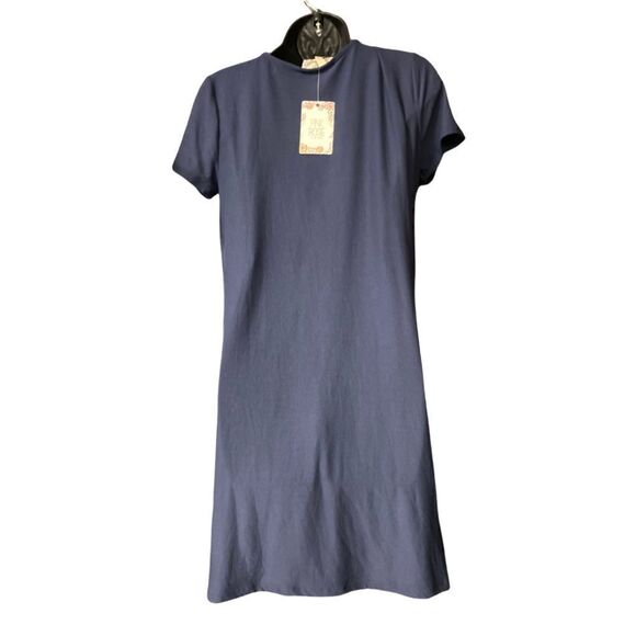 PINK ROSE VINTAGE, Costal Navy,Label states Size Large, Measurements say XS - Picture 2 of 9